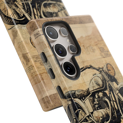 Vintage Motorcycle Collage - Samsung Case
