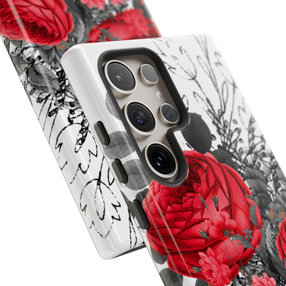 Roclops Gothic Flower - Protective Phone Case