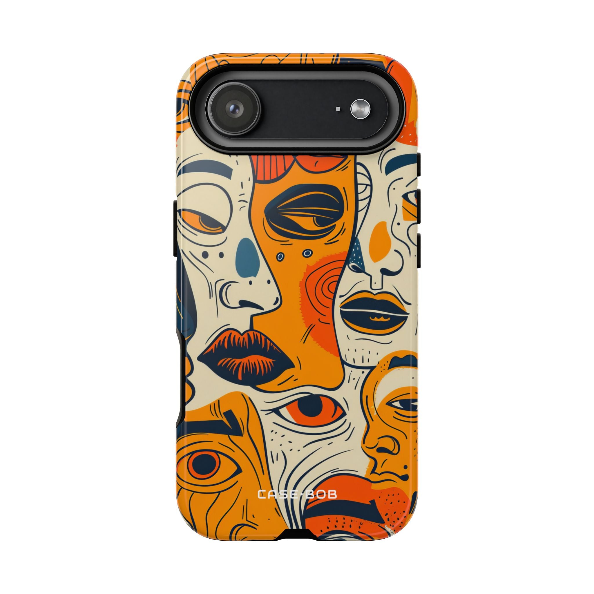 Tangled Faces Sunset iPhone 17 Air Case - Tough