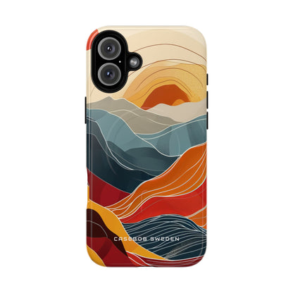 Harmonic Flow of Lines and Color iPhone 16  Tough+ Phone Case