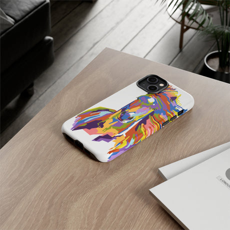 Horse Abstract Art iPhone Case (Protective) Phone Case