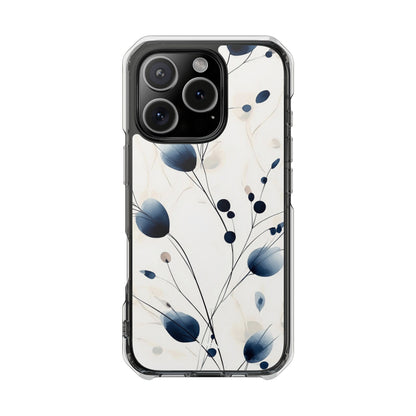Floral Harmony Blue iPhone Case - Impact