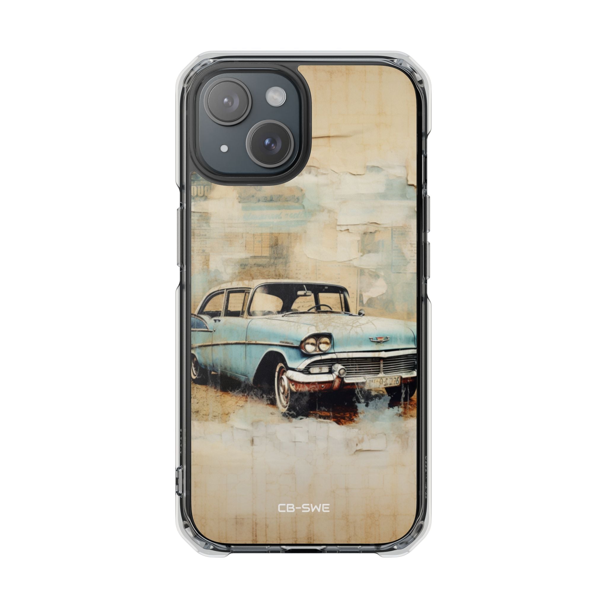 Vintage Car Collage iPhone Case - Impact