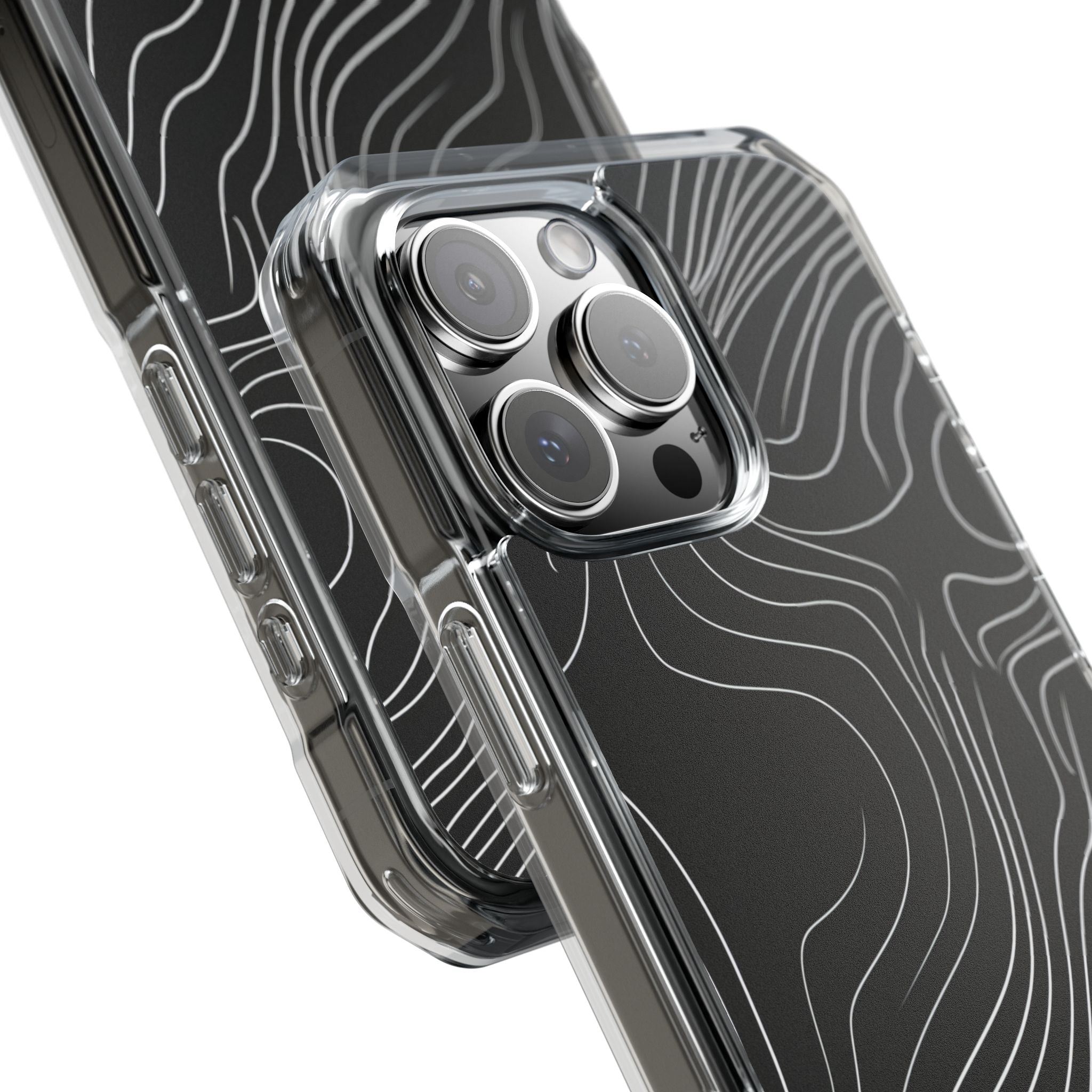 Contour Waveform Flow iPhone 16 - Clear Impact Phone Case