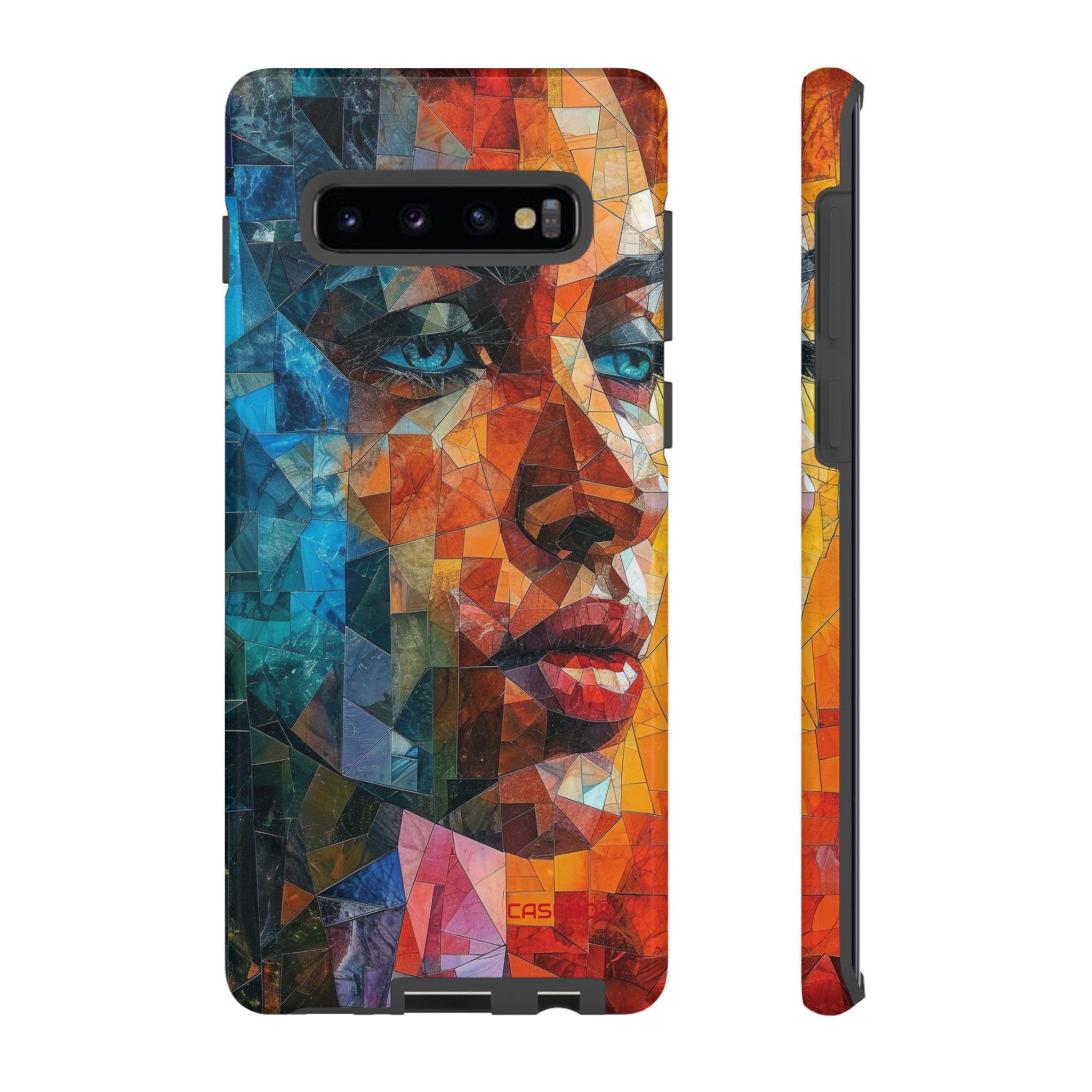 Geometric Fusion Lady - Protective Phone Case