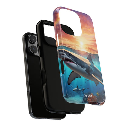 Shark Swims Through - iPhone Case
