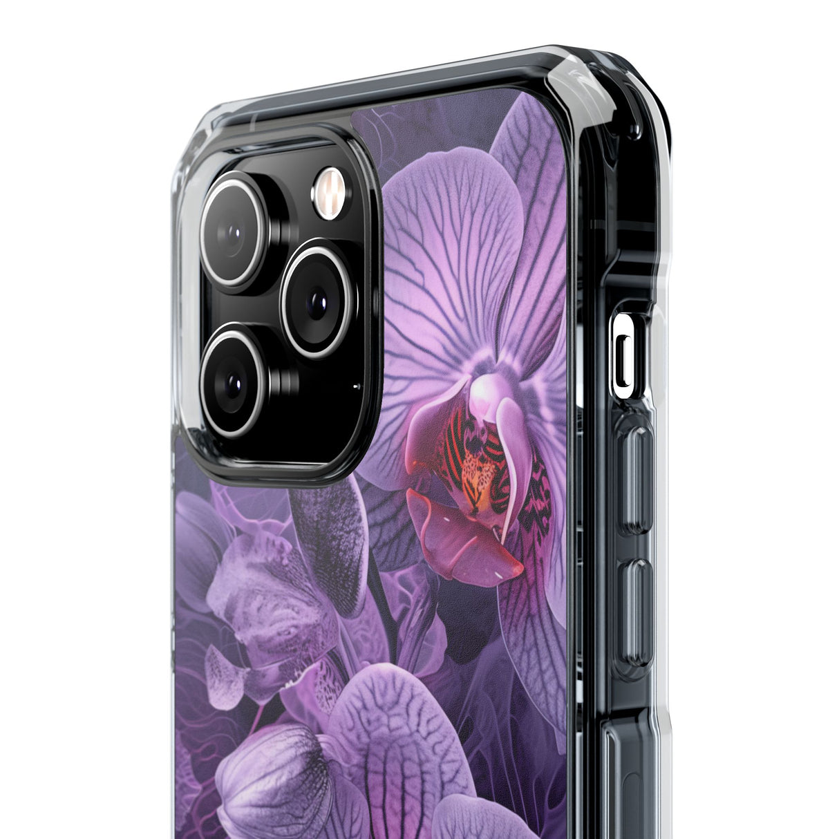 Radiant Orchid Design | Handyhülle für iPhone (Clear Impact Case – magnetisch) 