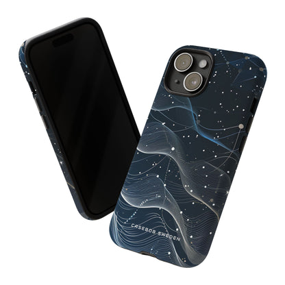 Gradient Neural Waves iPhone 15 - Tough Phone Case