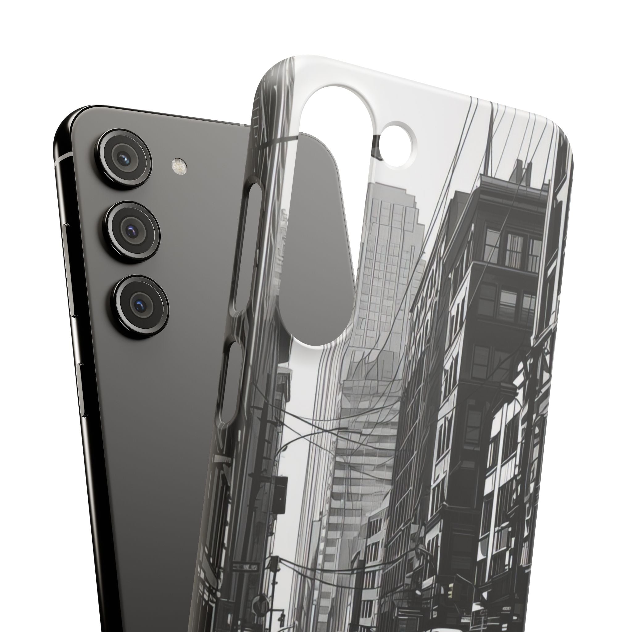 Urban Cityscape Line Perspective Samsung S23 - Slim Phone Case