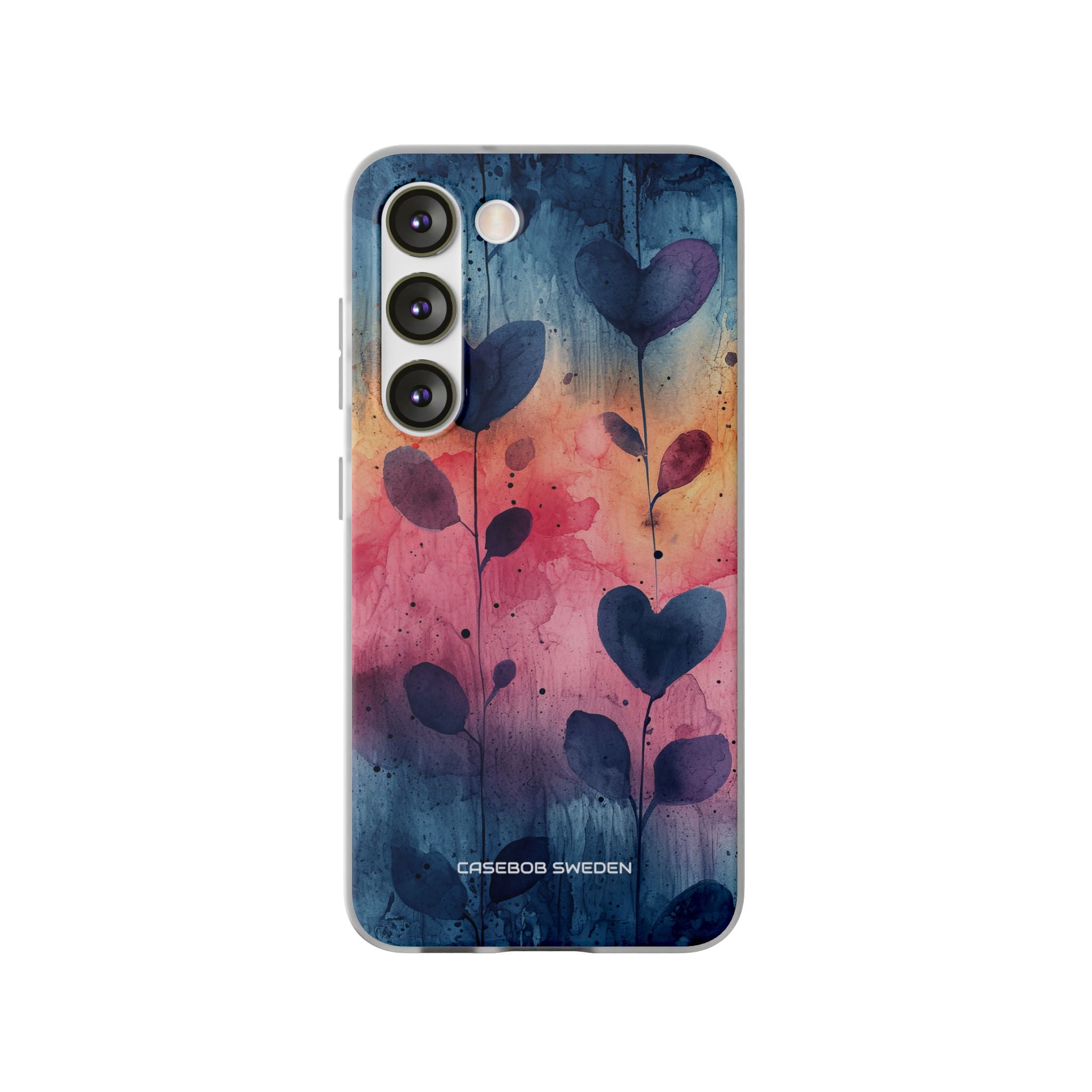 Watercolor Heart Art - Flexi Samsung S23 Phone Case