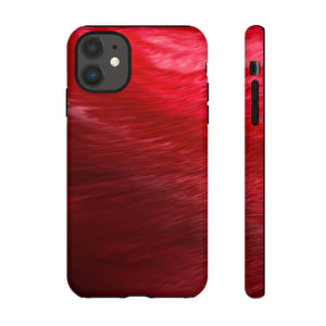 Red Feather Ink Art iPhone Case (Protective) iPhone 11 Matte Phone Case