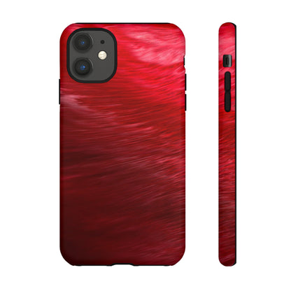 Red Feather Ink Art iPhone Case (Protective) iPhone 11 Matte Phone Case