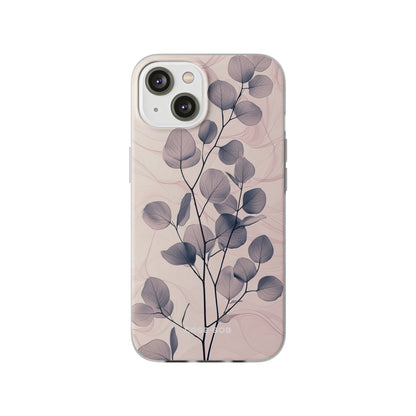 Veined Leaf Whisper iPhone 14 Case - Soft