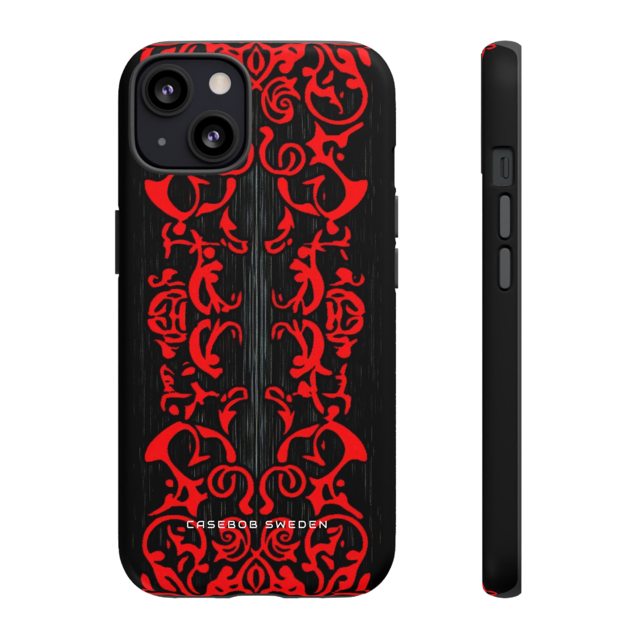 Gothic Crimson Symmetry iPhone 13 - Tough Phone Case