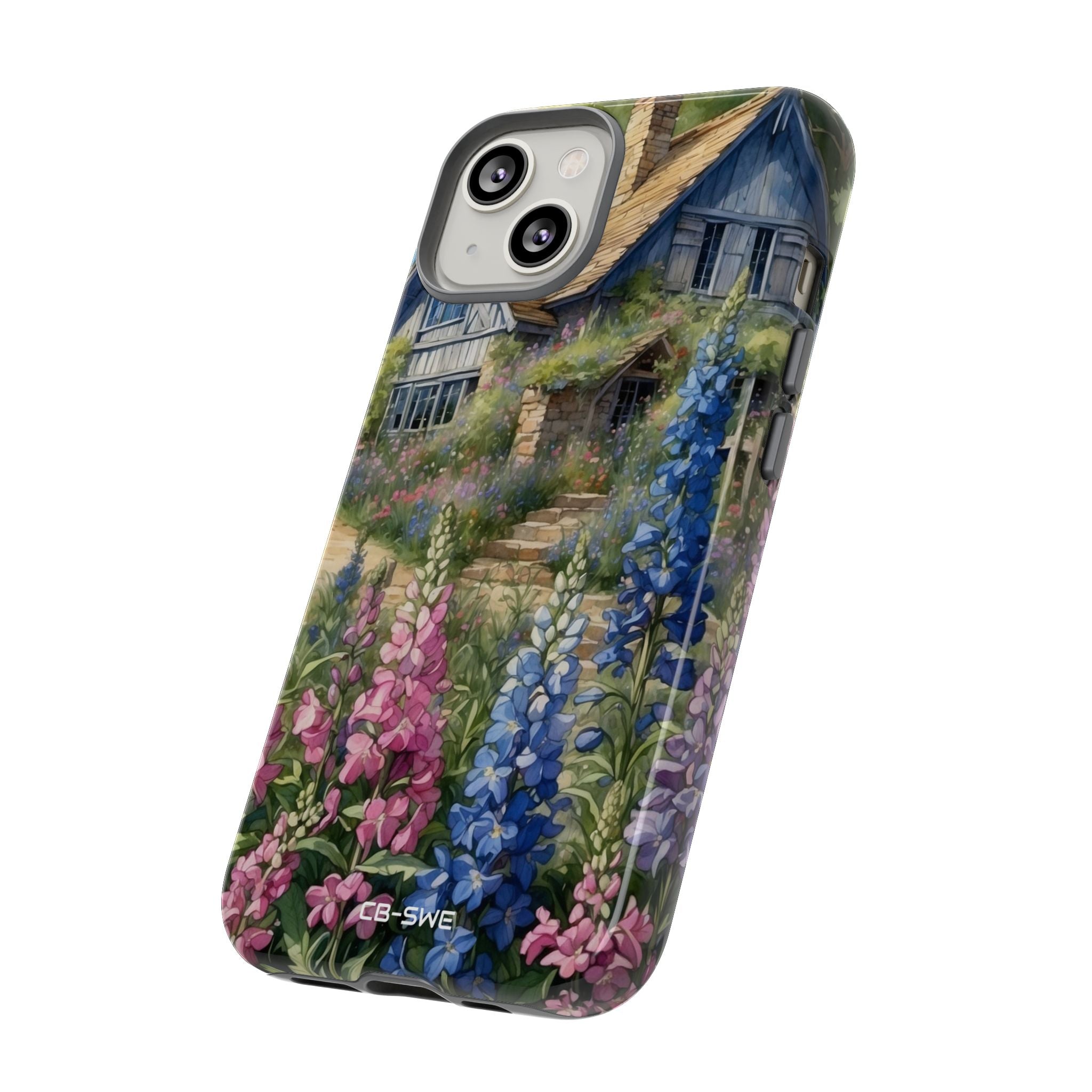 Cottage Surrounded Blossoms - iPhone Case