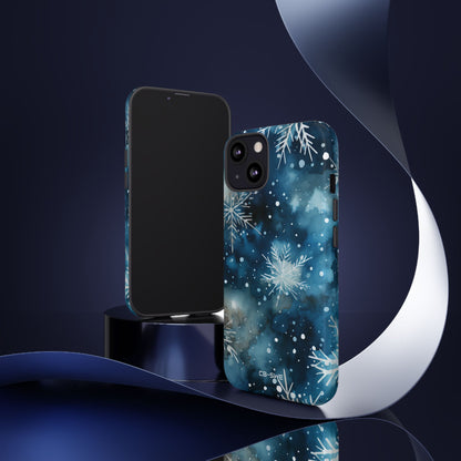 Winter Snowflakes Dance - iPhone Case