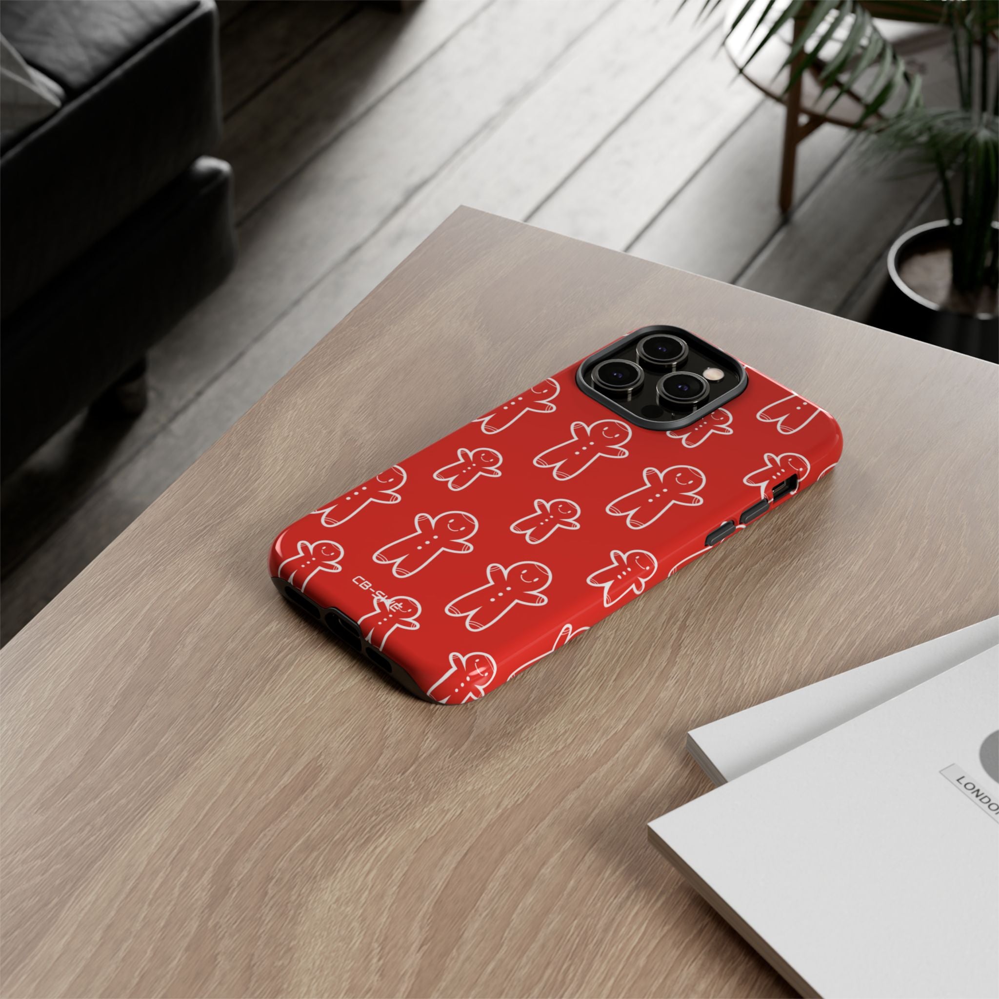 Gingerbread Men Play - iPhone Case