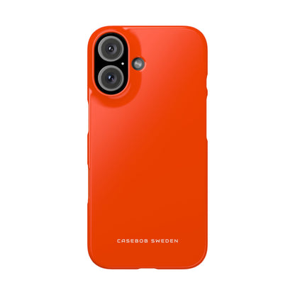 Orange Red iPhone 16 - Slim Phone Case