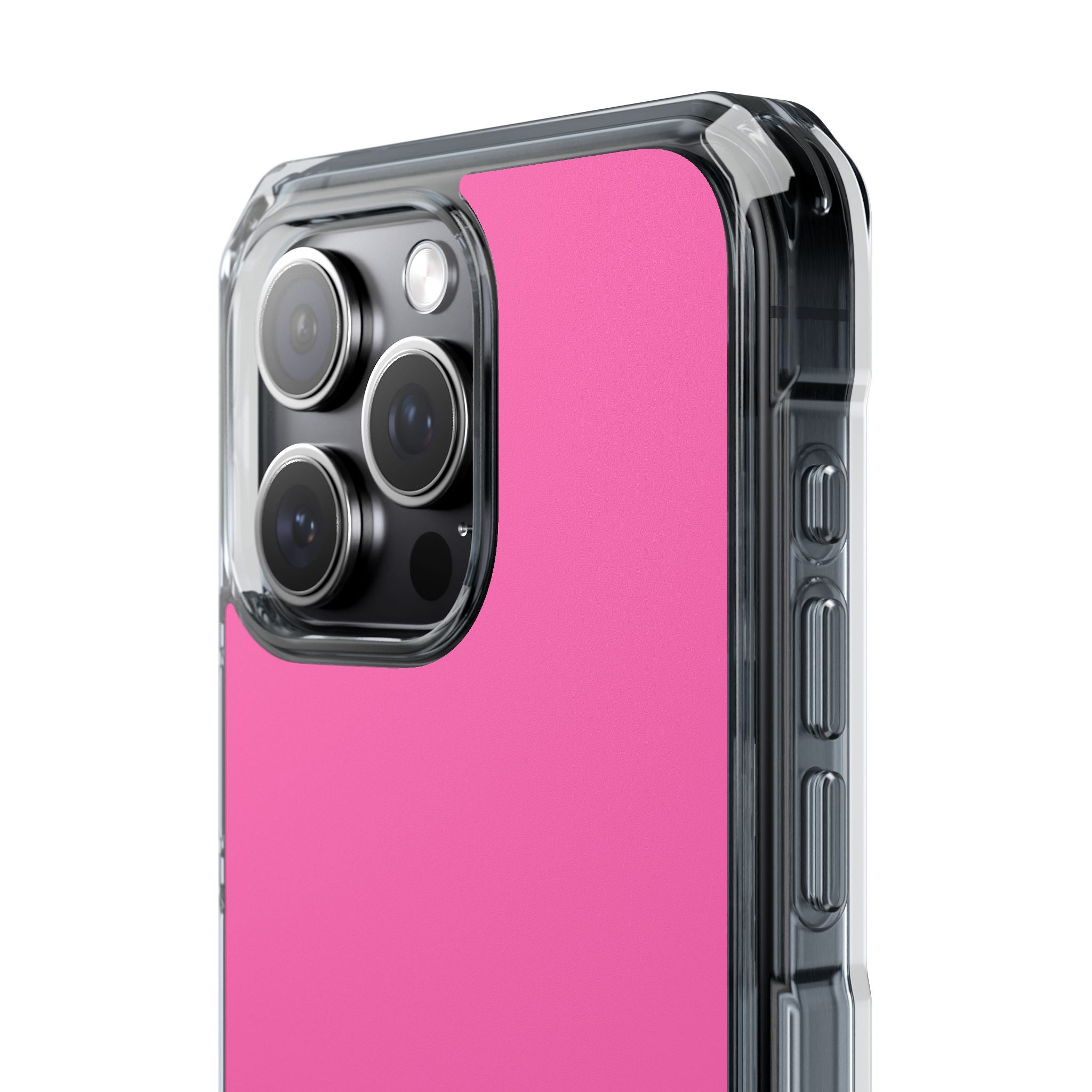 Hot Pink - Clear Impact Case for iPhone