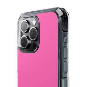 Hot Pink | Phone Case for iPhone (Clear Impact Case - Magnetic)