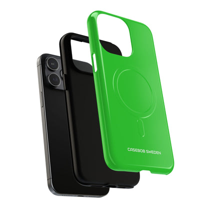 Lime Green - Tough + MagSafe® iPhone 15 Phone Case