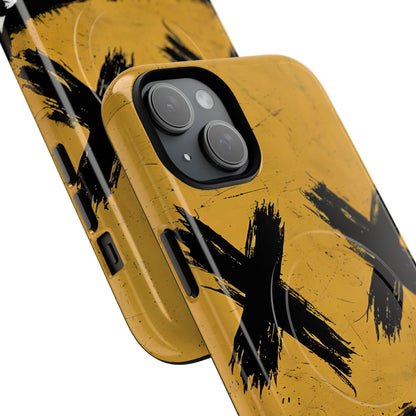 Jagged Smile Yellow iPhone 15 Plus Case - Tough+