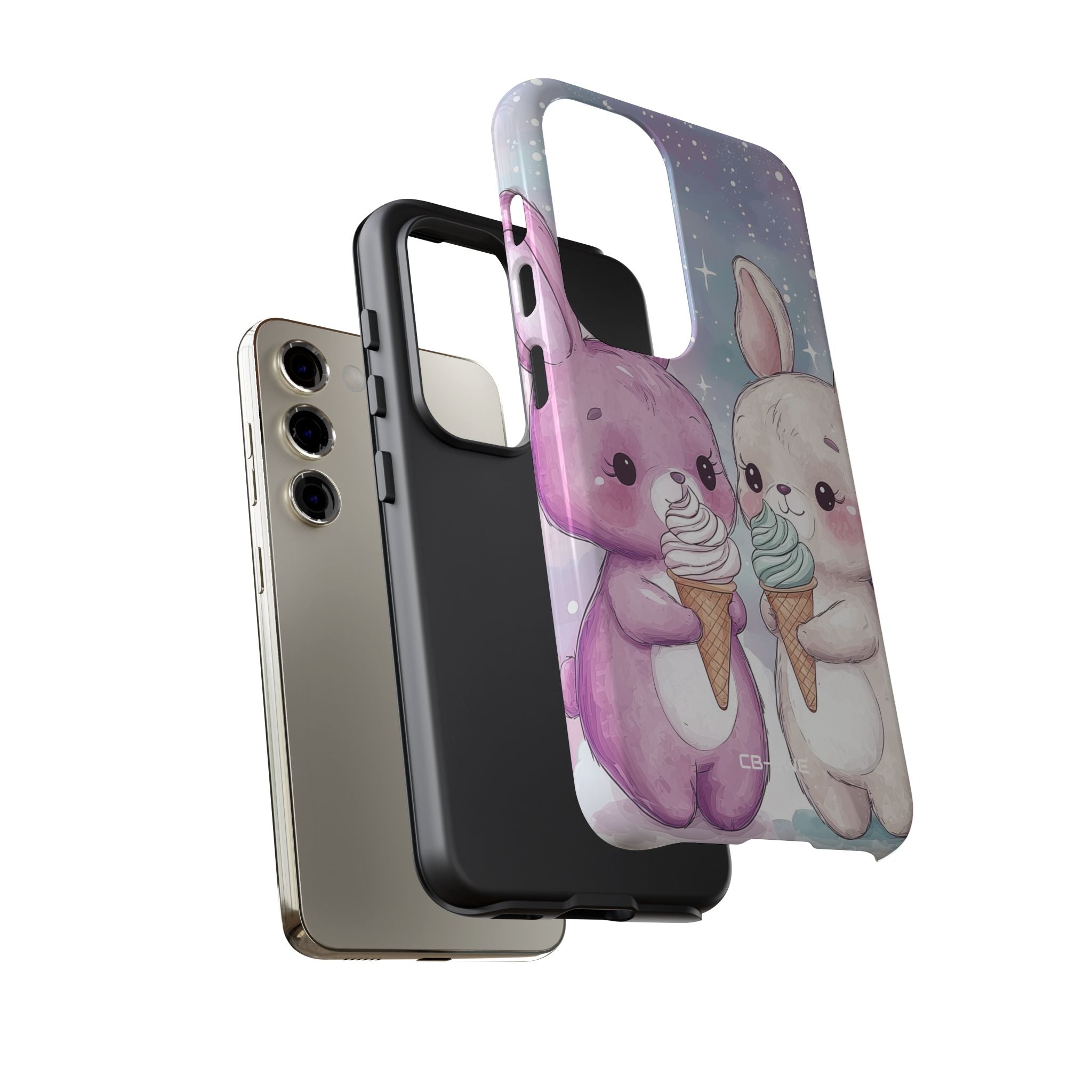 Rabbits Enjoy Ice Cream - Samsung Case