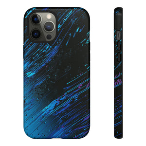 Cyber Stream: Digital Gradient - Protective Phone Case