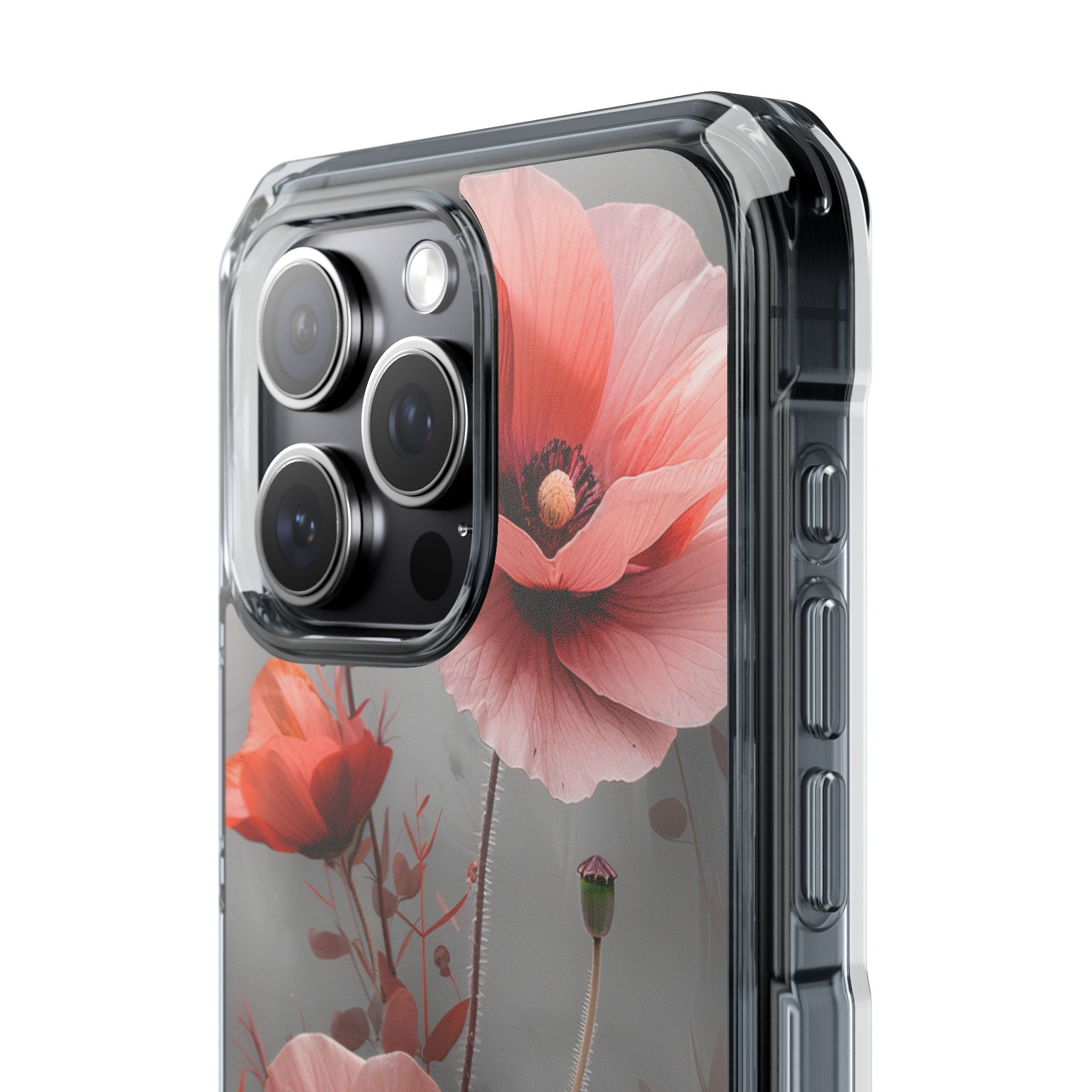 Ethereal Floral Elegance iPhone 15 - Clear Impact Phone Case