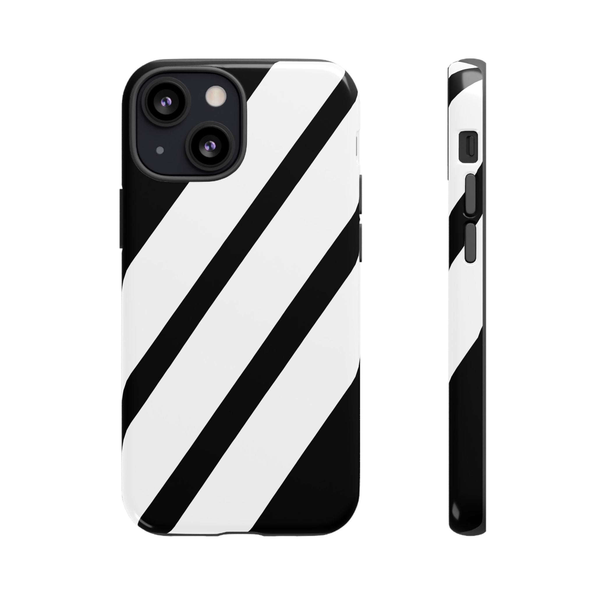 Monochrome Diagonal Symmetry - iPhone Case