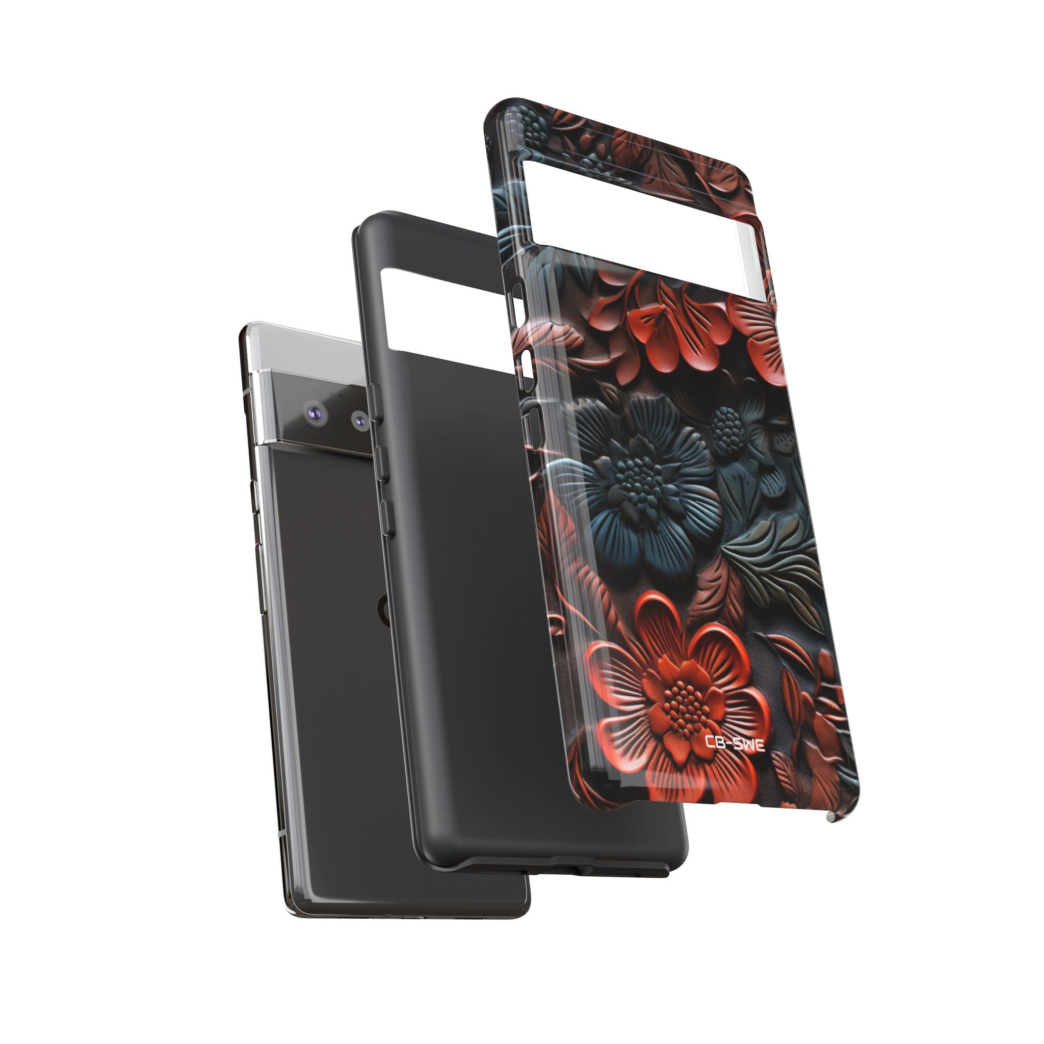 Sculpted Floral Elegance - Google Pixel Case