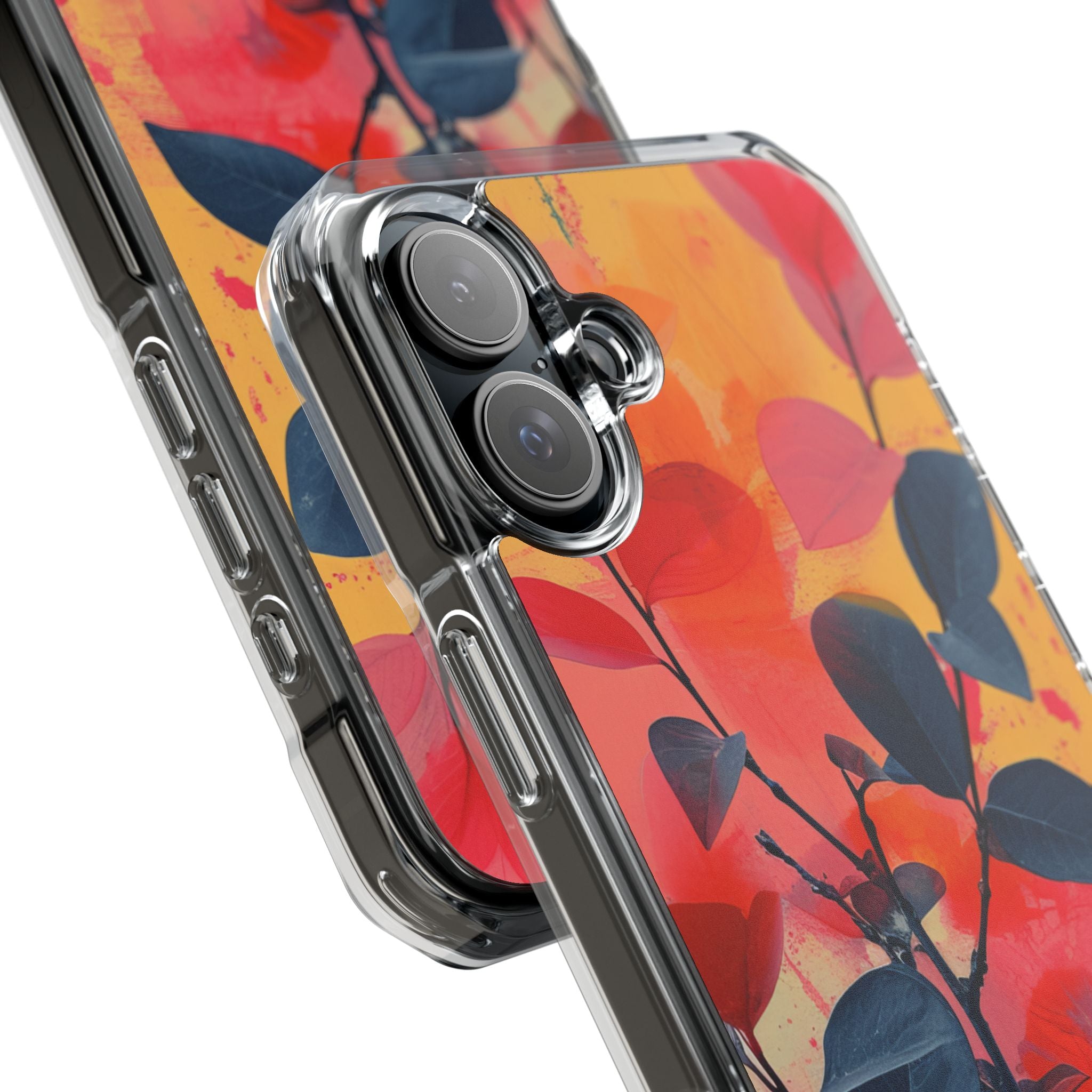 Vivid Floral Harmony iPhone 16 - Clear Impact Phone Case