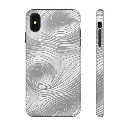 Sleek Grey Abstract Lines Case - Protective Phone Case