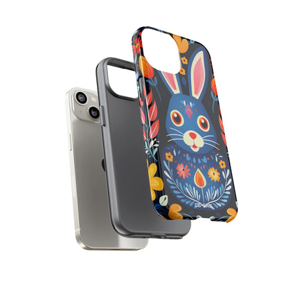 Bunny Jumps Joyfully - iPhone Case