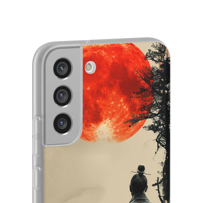 Crimson Contemplation | Flexible Phone Case for Samsung Galaxy