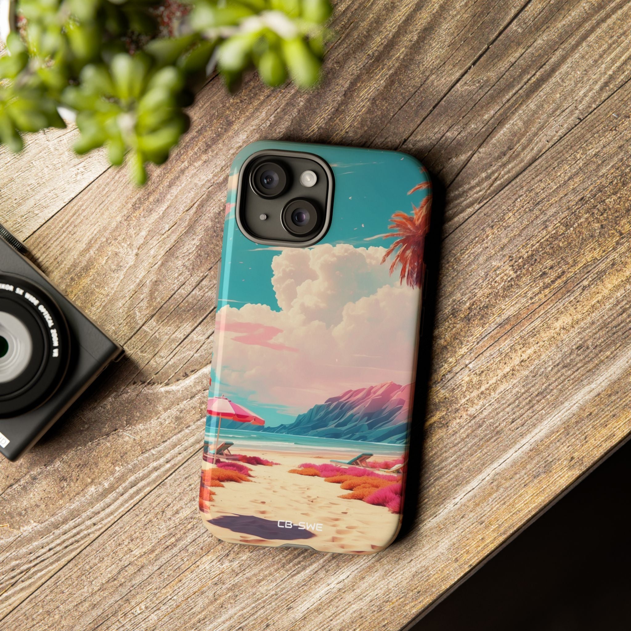 Vibrant Umbrellas Stand - iPhone Case