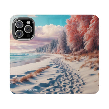 Snowy Footprints - iPhone 16 Pro Case - Wallet