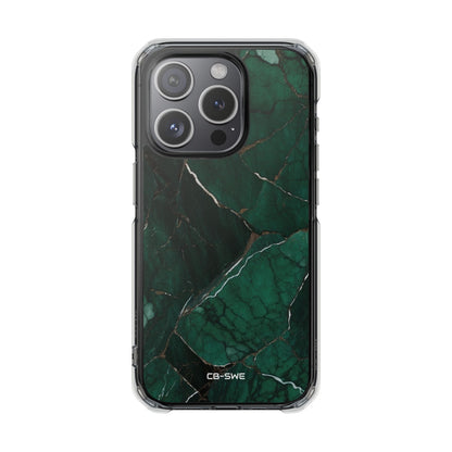 Emerald Veins Flow iPhone Case - Impact