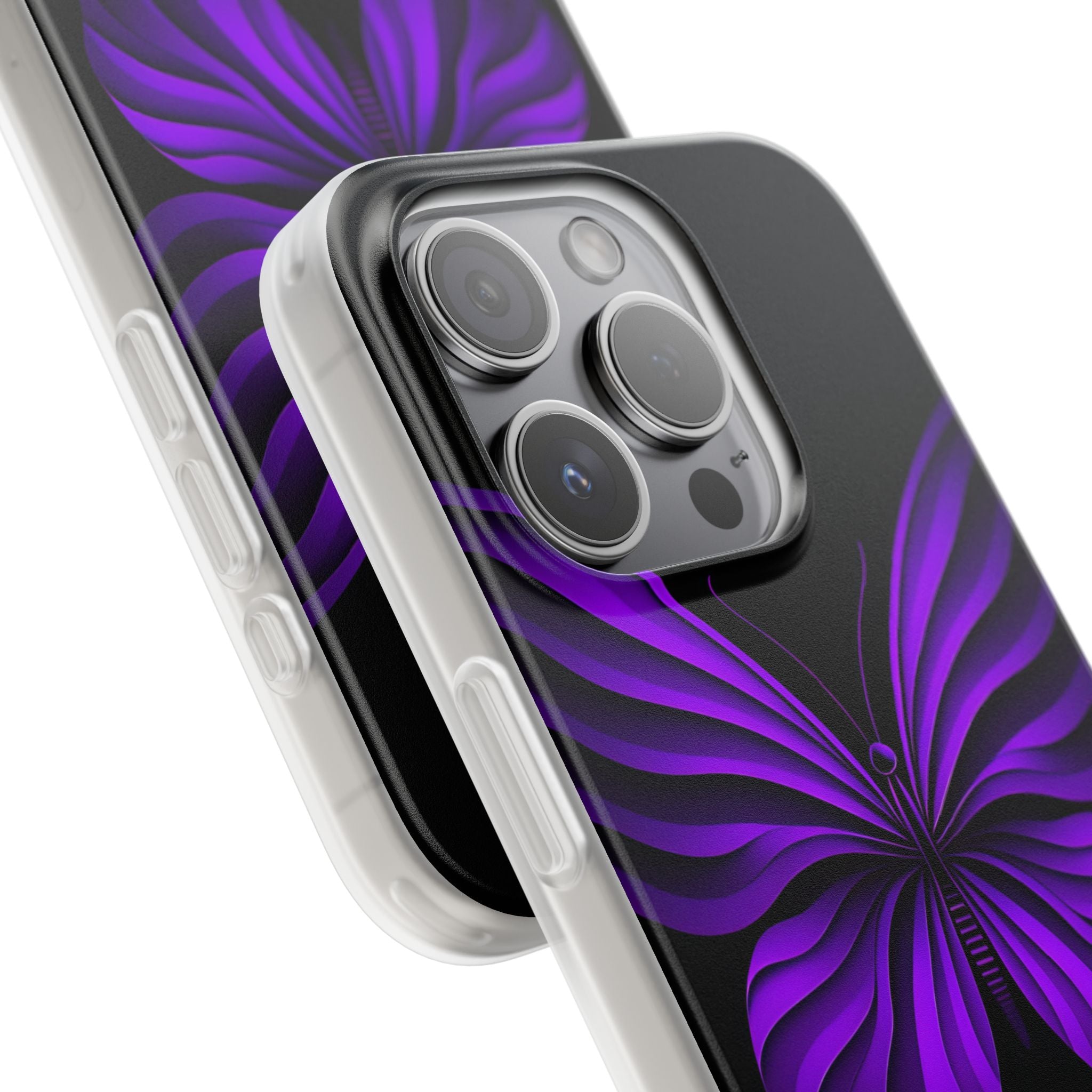 Violet Monarch iPhone 15 Pro Case - Soft