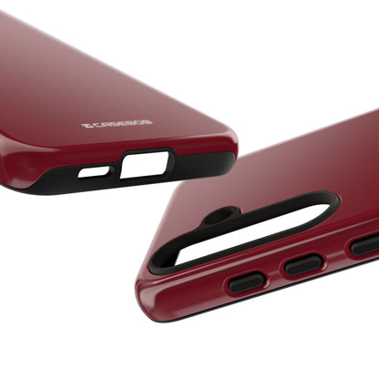 Burgundy Elegance: Minimalist Sophistication - For Samsung S24