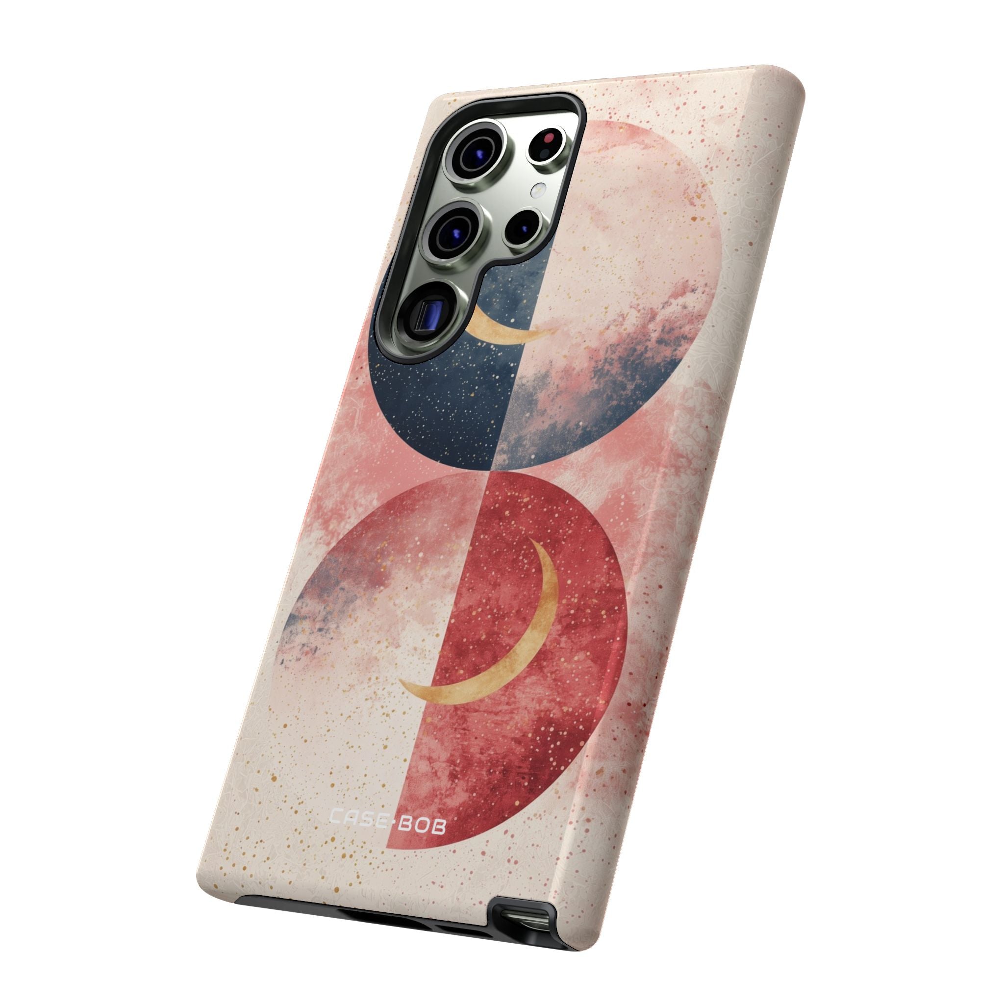 Golden Crescent Circles Samsung S23 Ultra Case - Tough