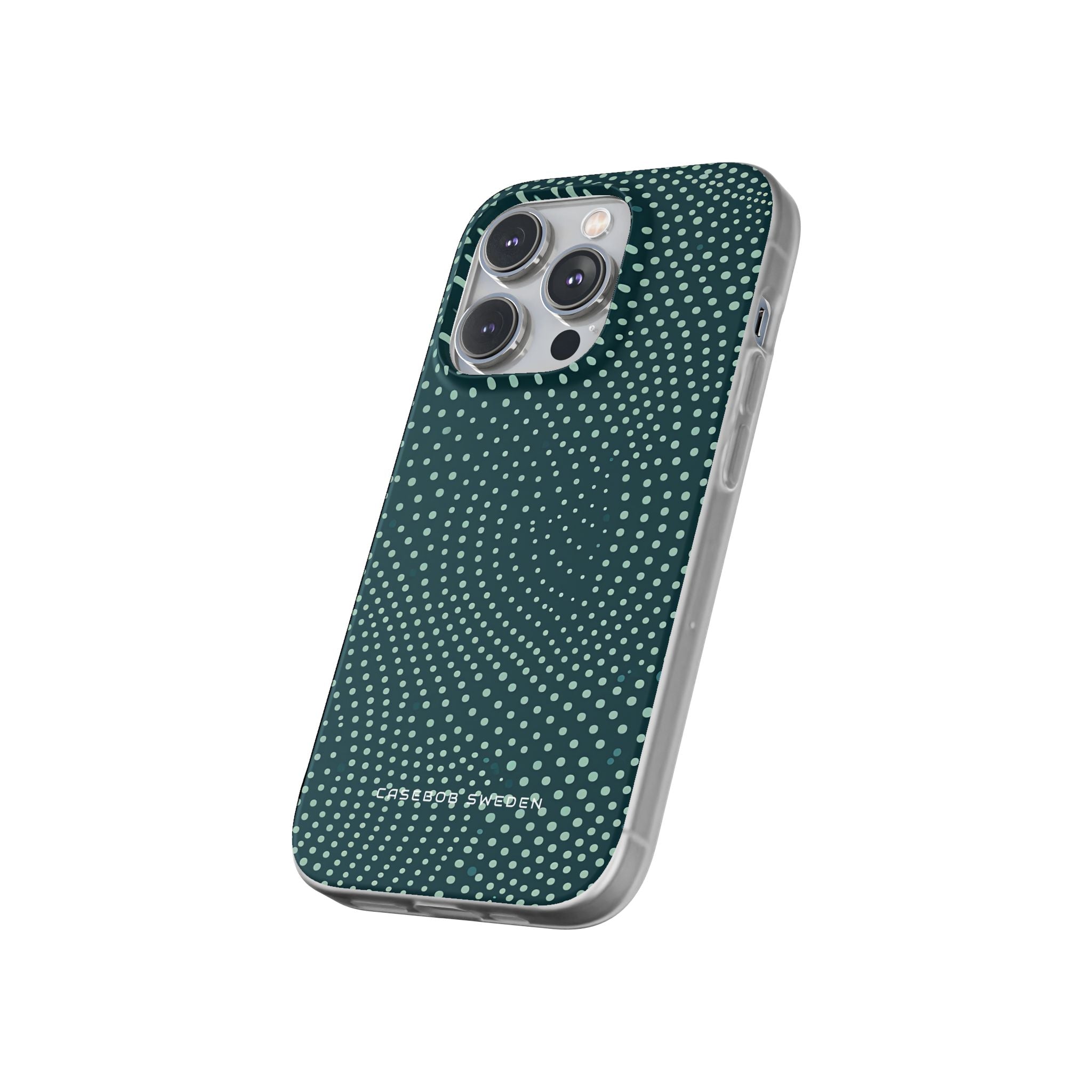 Teal Rippleflow iPhone 14 - Flexi Phone Case