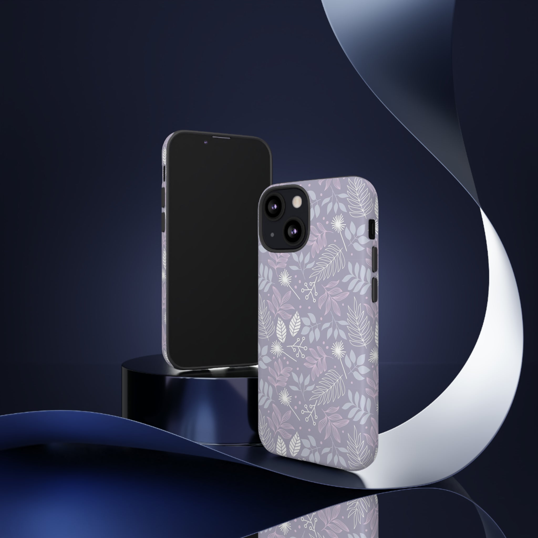 Purple Mona Leaf - Protective Phone Case