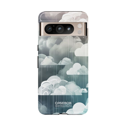 Silver Dream Clouds Google Pixel 8 - Tough