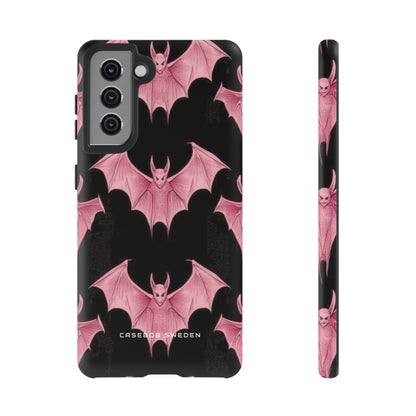 Gothic Pink Bats Aflame  Samsung S21 - Tough Phone Case