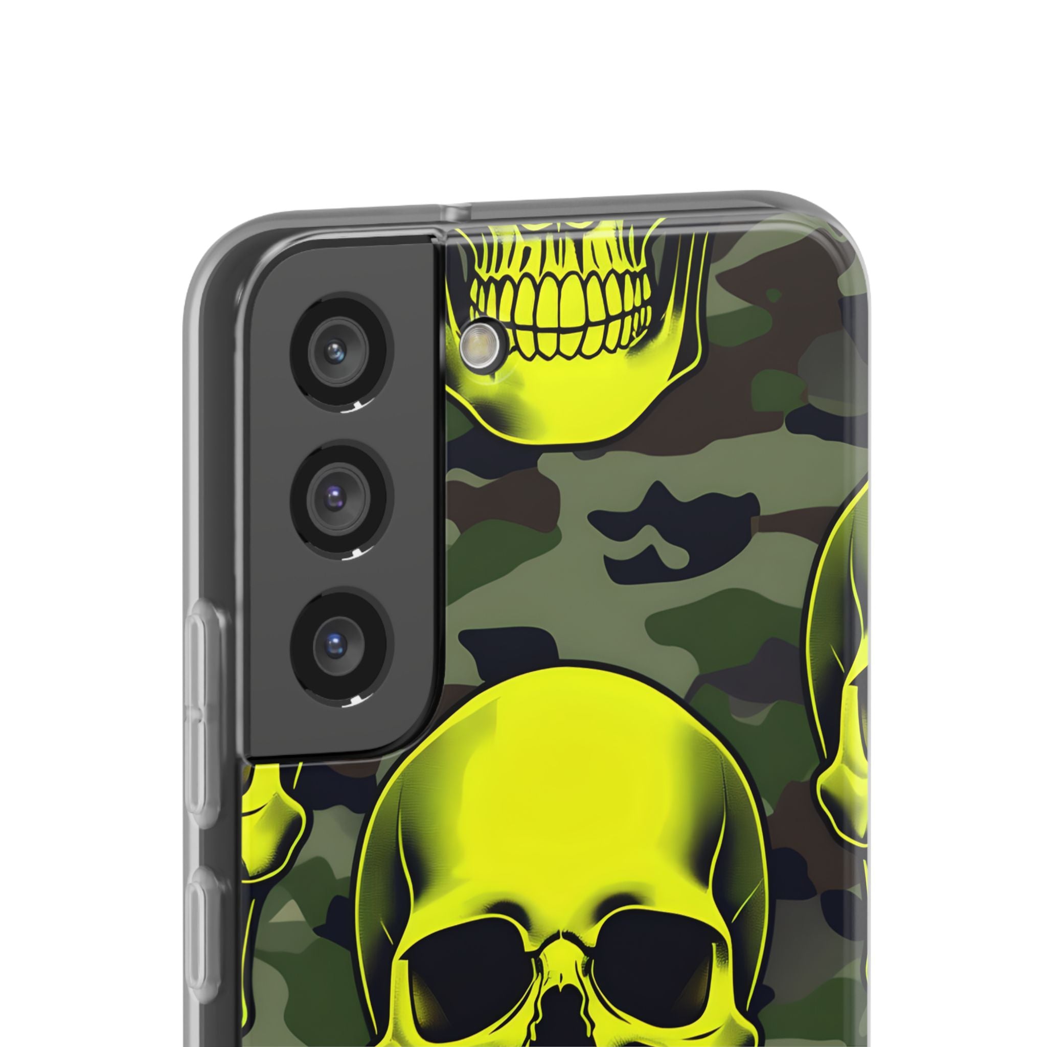 Neon Skull Camo Samsung S22 - Soft