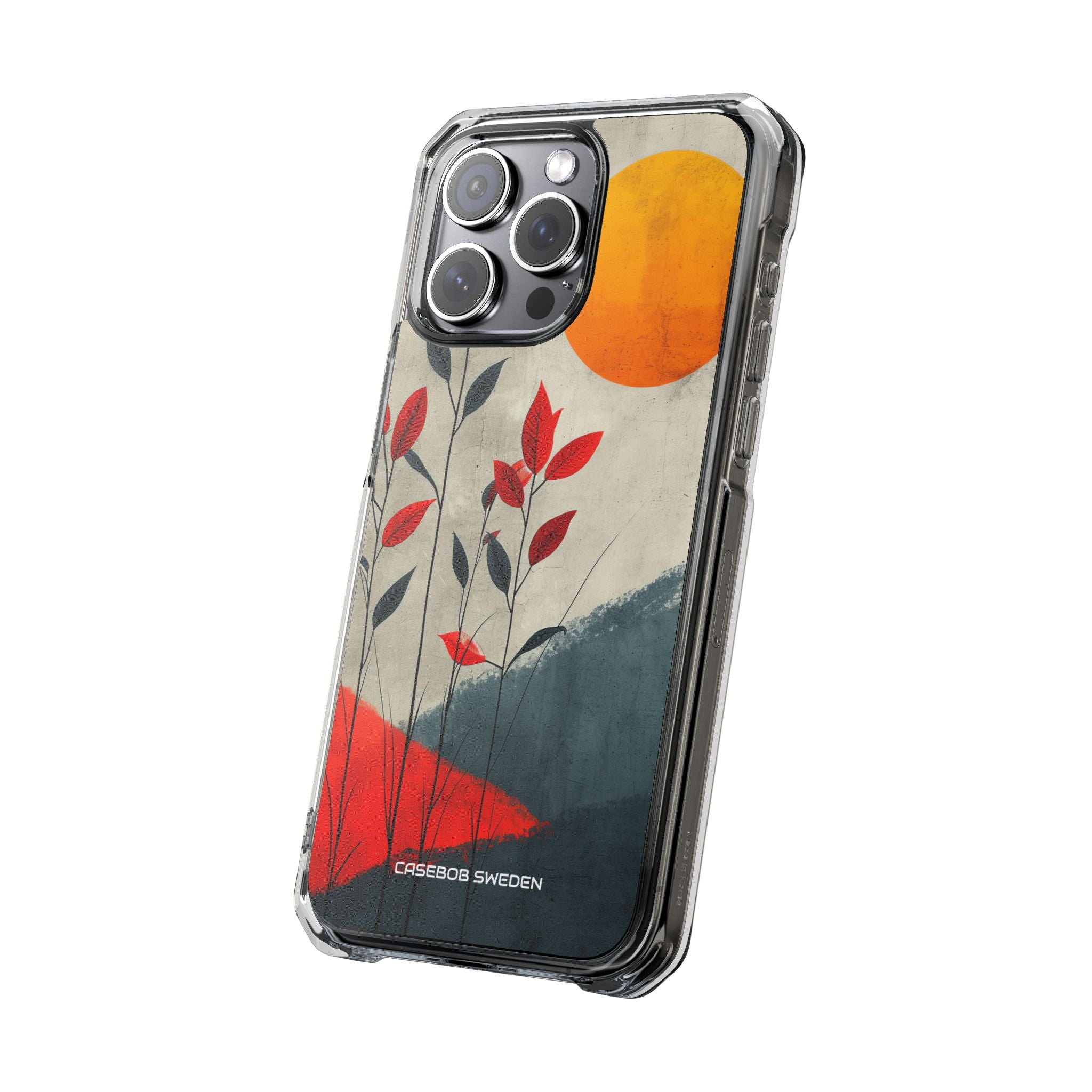 Gray Sunscape - Clear Impact iPhone 15 Phone Case