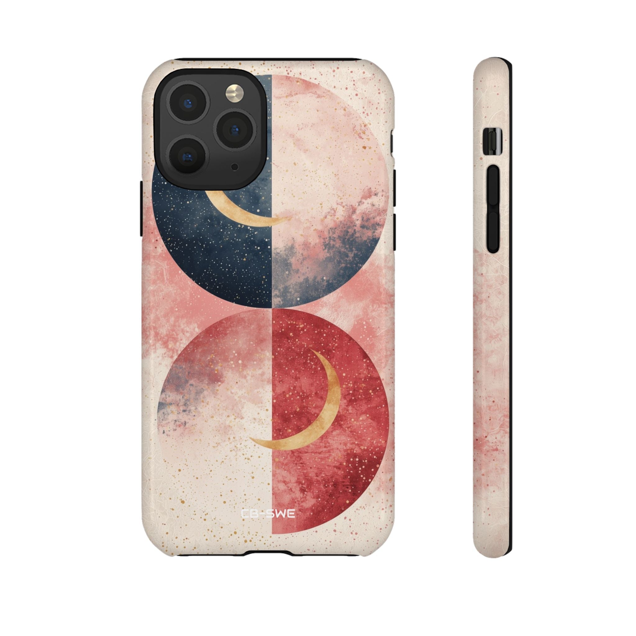 Crescents Embrace Stars - iPhone Case