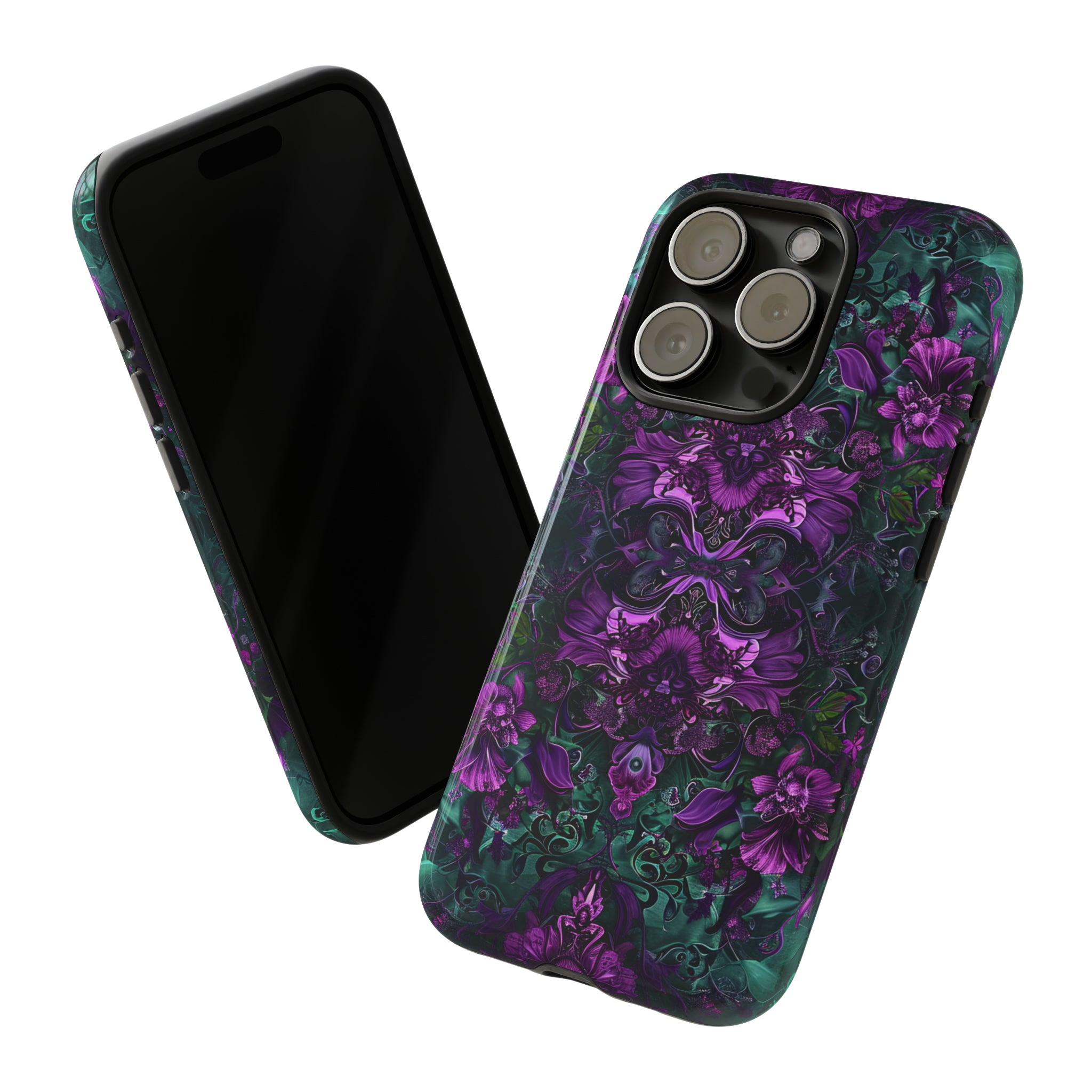 Baroque Floral Gothic - Protective Phone Case