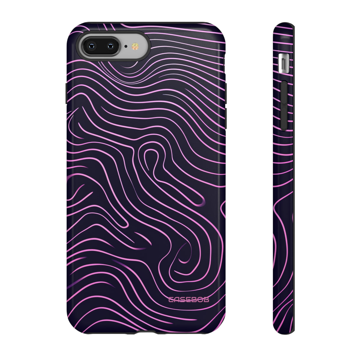 Purple Line Minimalism - Protective Phone Case